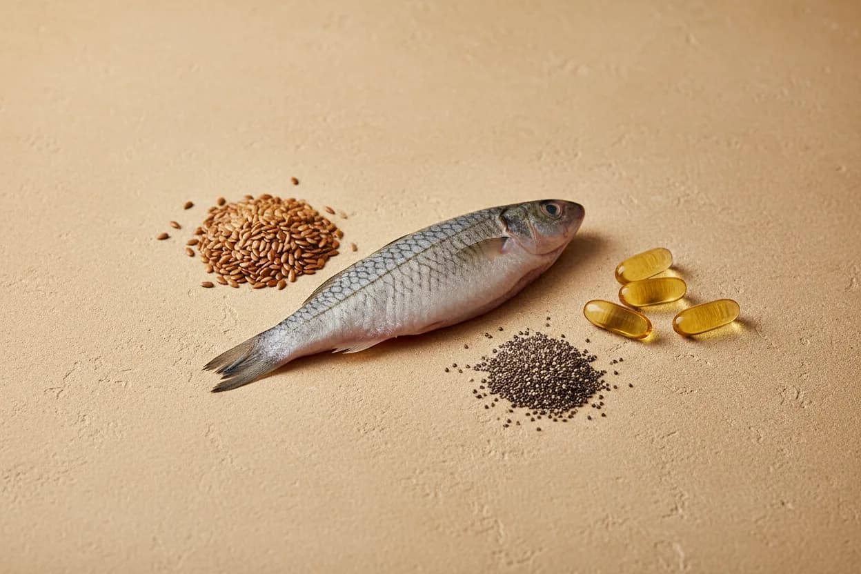 The fish got its EPA and DHA from algae, and so, mostly, do we
